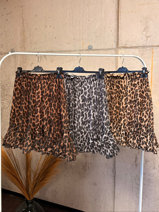 Leoparden Rock "Naty"Dunkelbraun