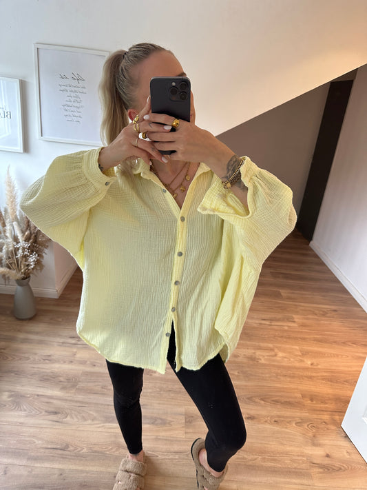 Musselin Bluse Tini Gelb