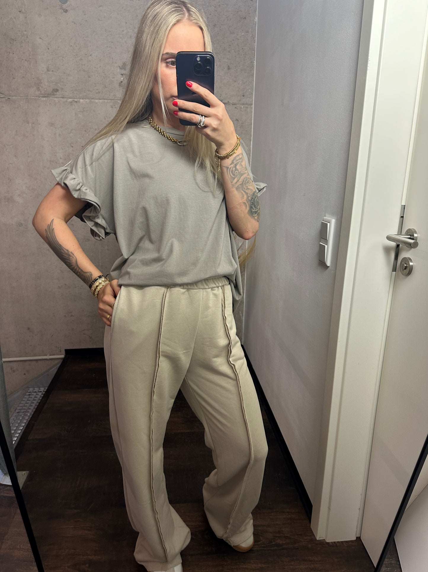 Jogginghose "Alea" Beige