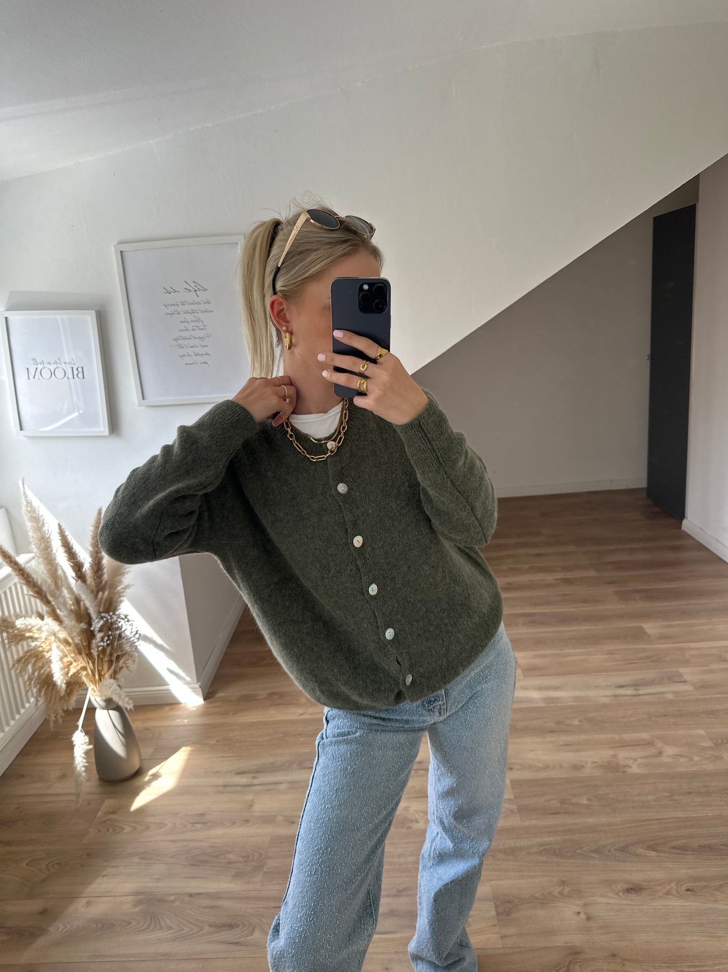 Alpaka Cardigan Khaki