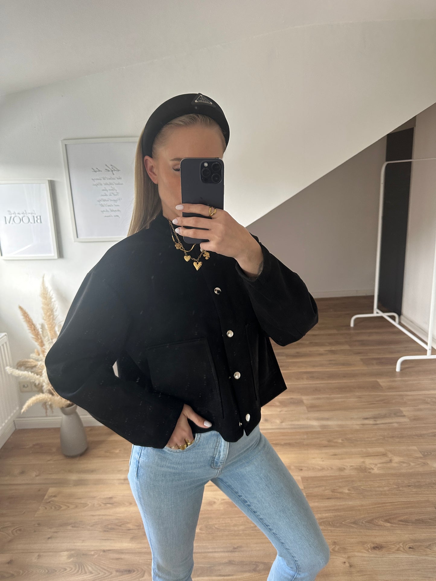 Samt Jacke Freja Mint
