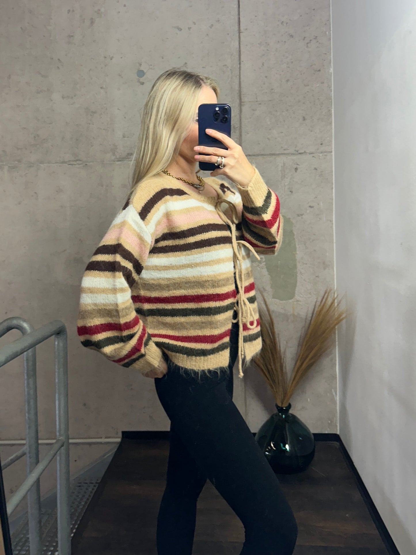 Cardigan “Autumn Stripes” – Cozy Chic