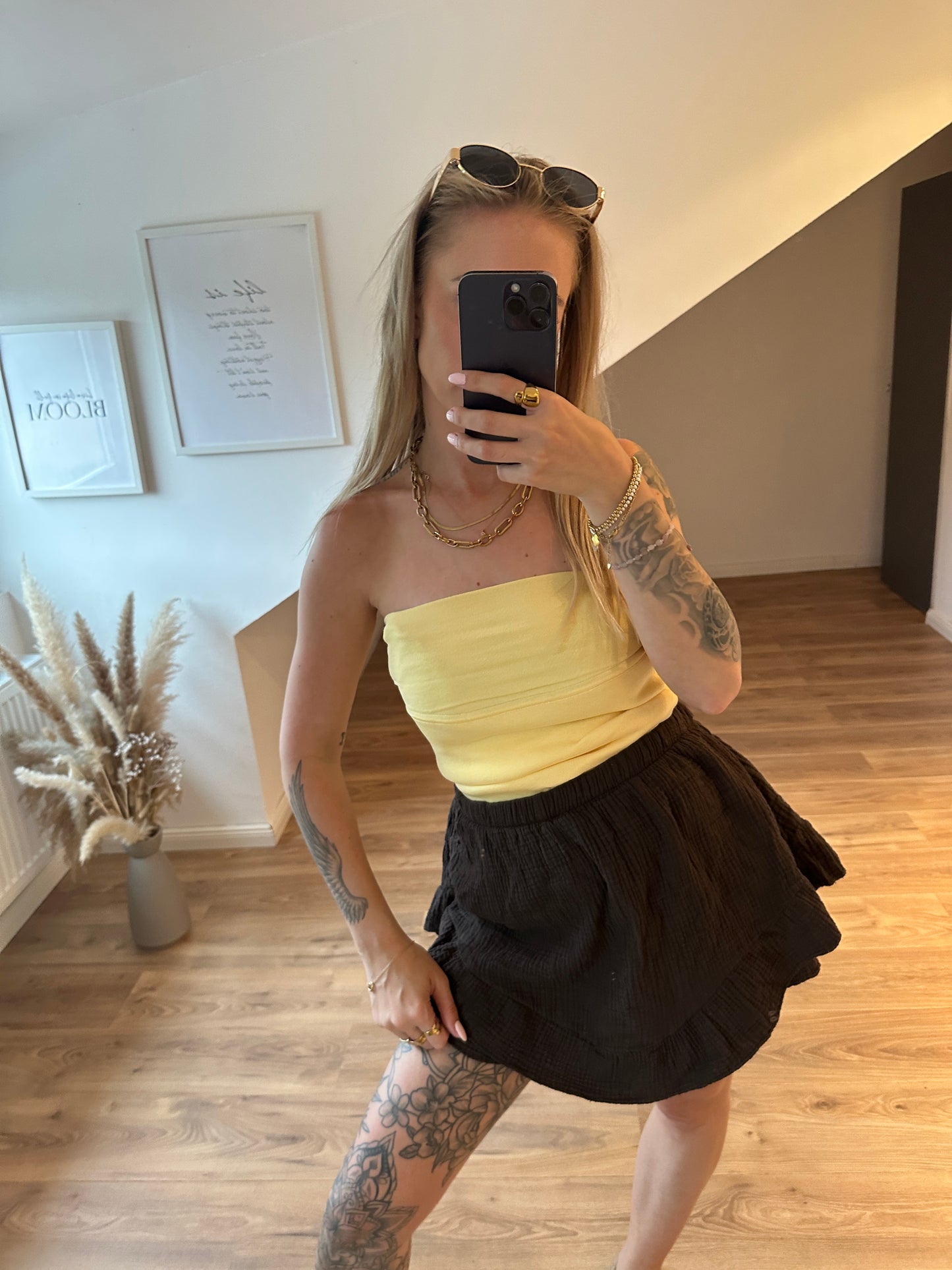 Musselin Hosenrock "Heidi" Dunkelbraun
