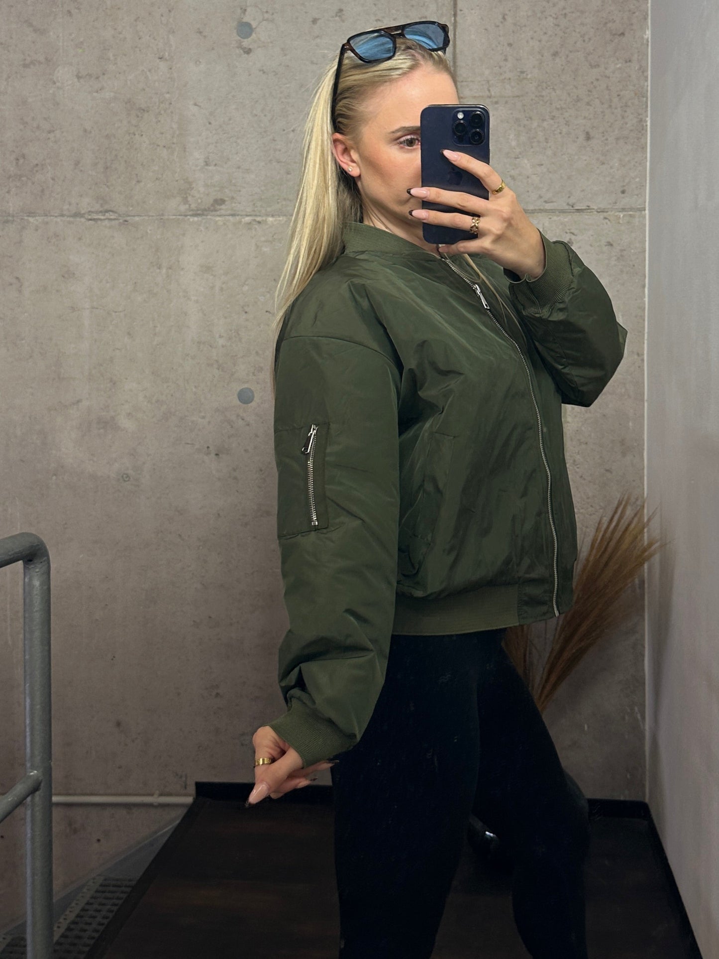 Bomberjacke mit Khaki