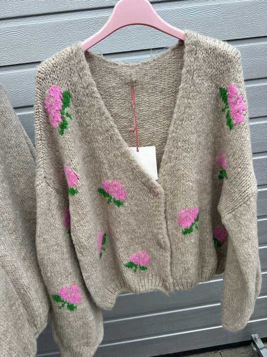 Cardigan Blumi Creme Beige