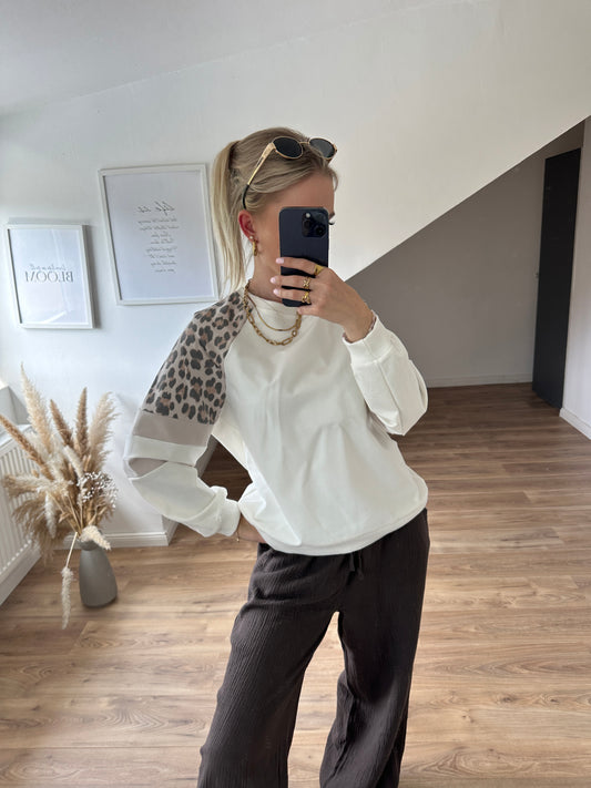 Leo Pullover Weiß
