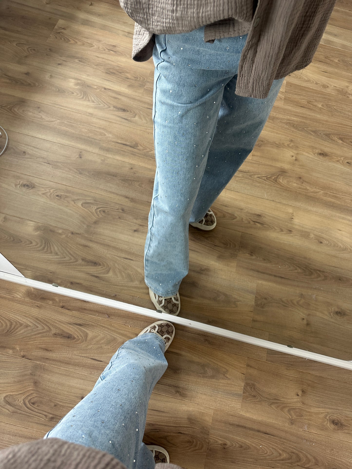Glitzer Jeans