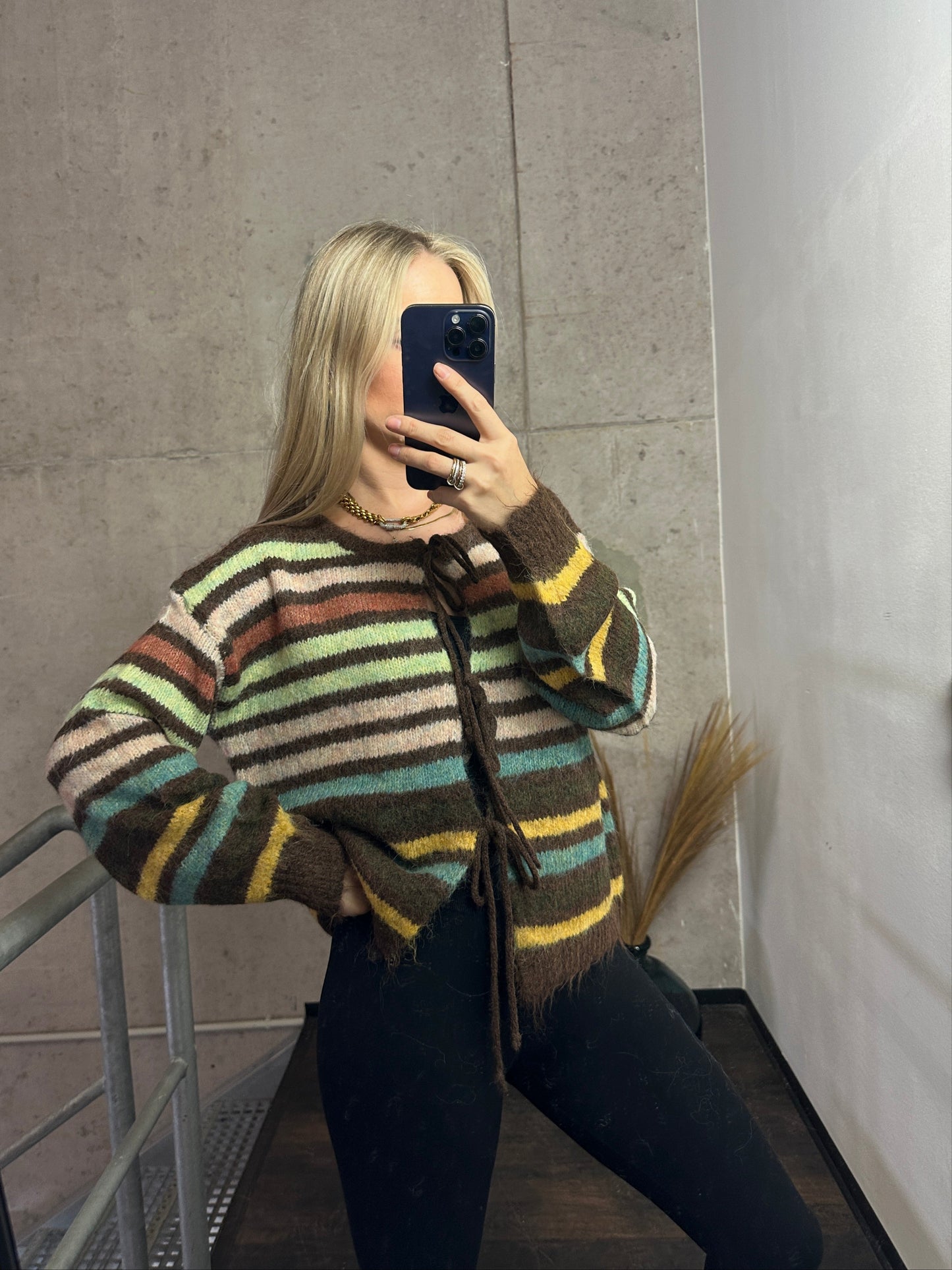 Cardigan “Forest Stripes” – Cozy Chic