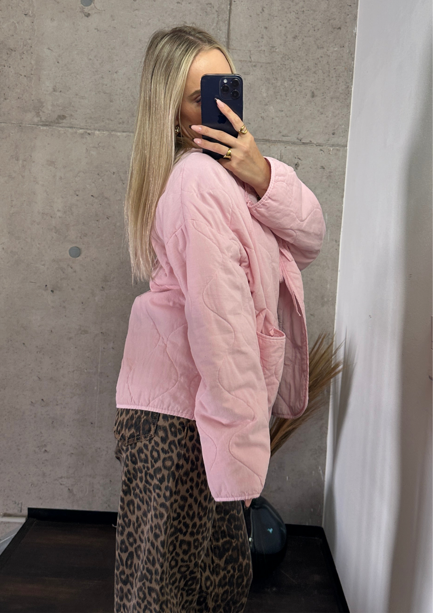 Cord Jacke Rosa