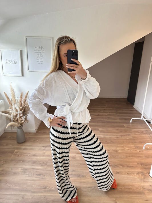 Musselinbluse Lina weiß