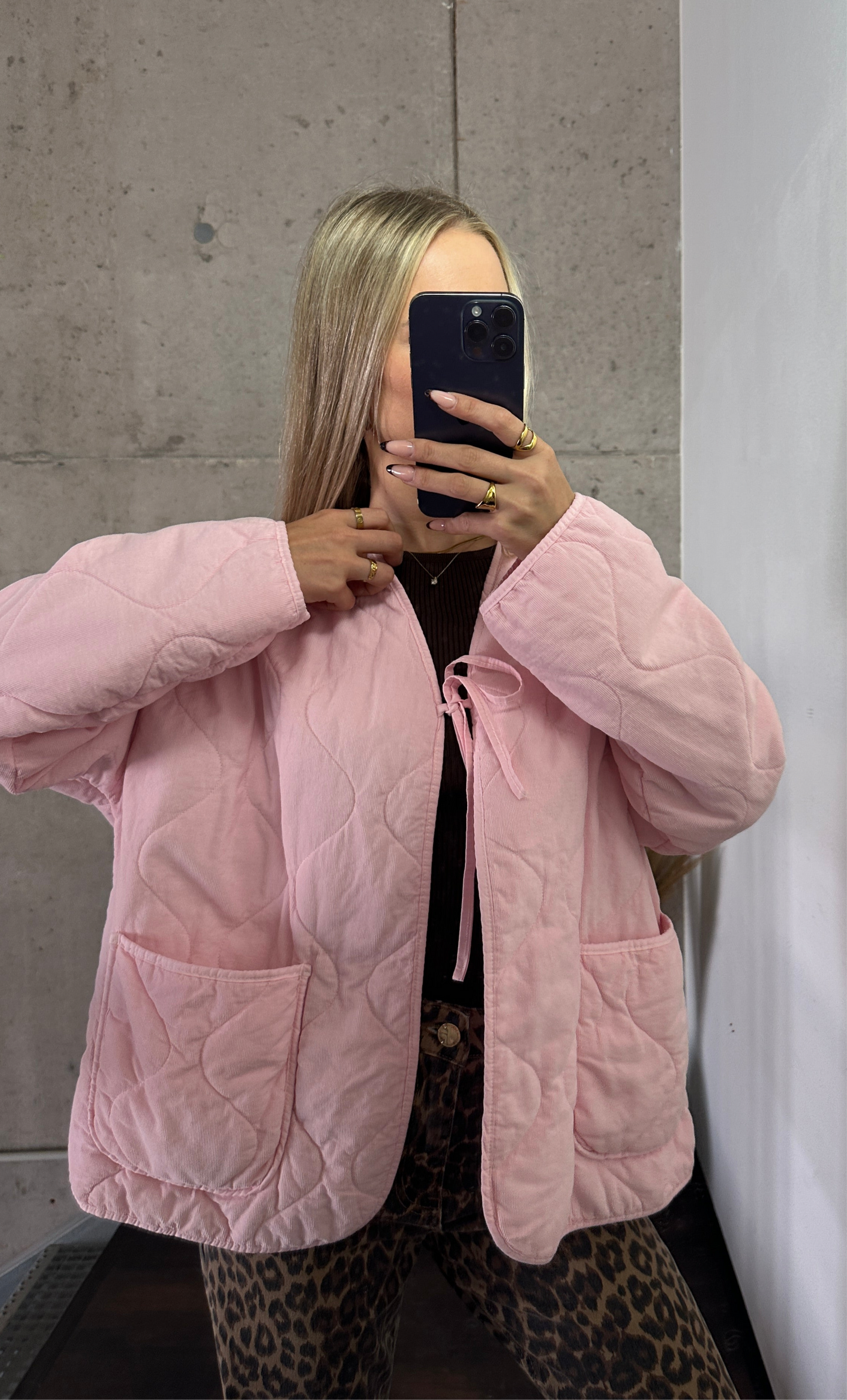 Cord Jacke Rosa