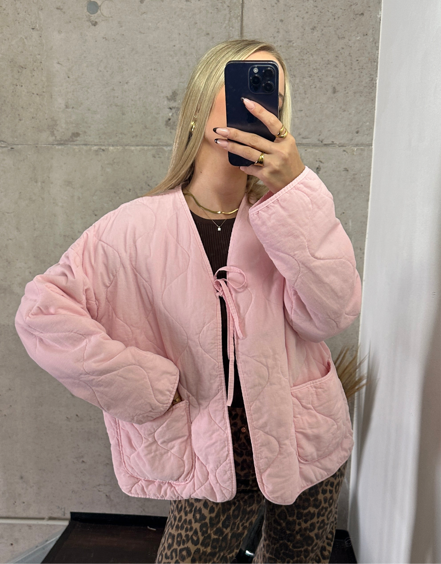 Cord Jacke Rosa