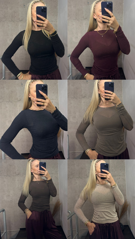 LONGSLEEVE CASHMERE LIGHT VERSCH. FARBEN