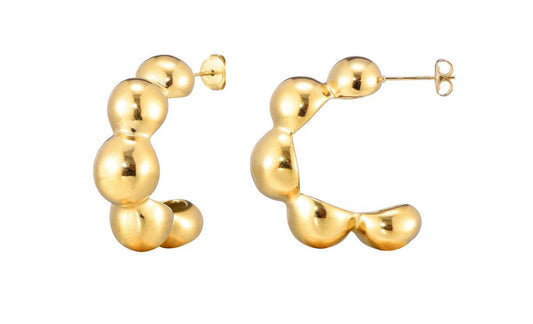 Bubble Glow Ohrringe – Gold