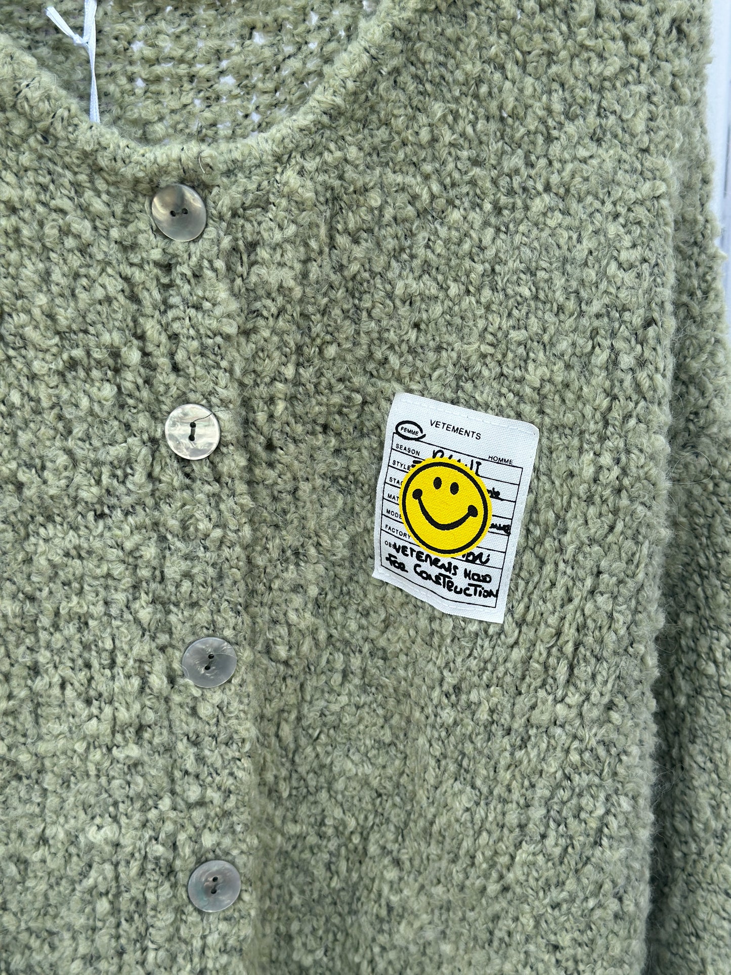 Smiley Cardigan Salbei/Grün
