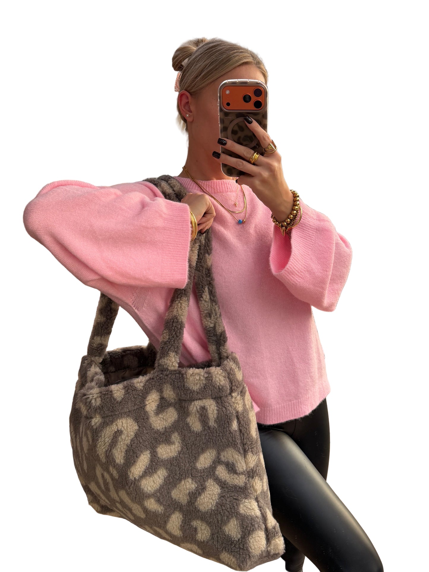 Leo Teddy Tasche Taupe