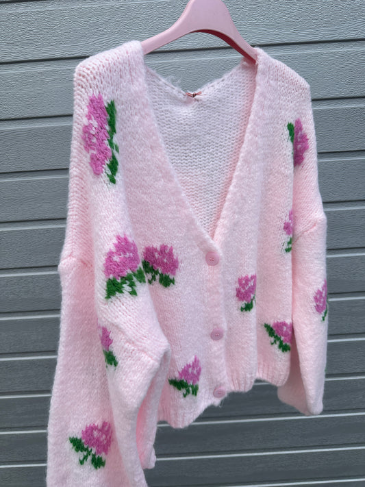 Cardigan Blumi Rosa