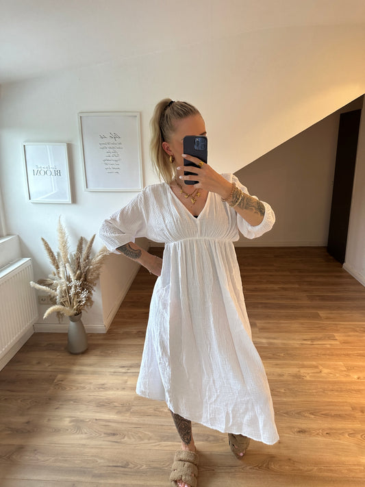 Musselin Kleid Summerdream Weiß