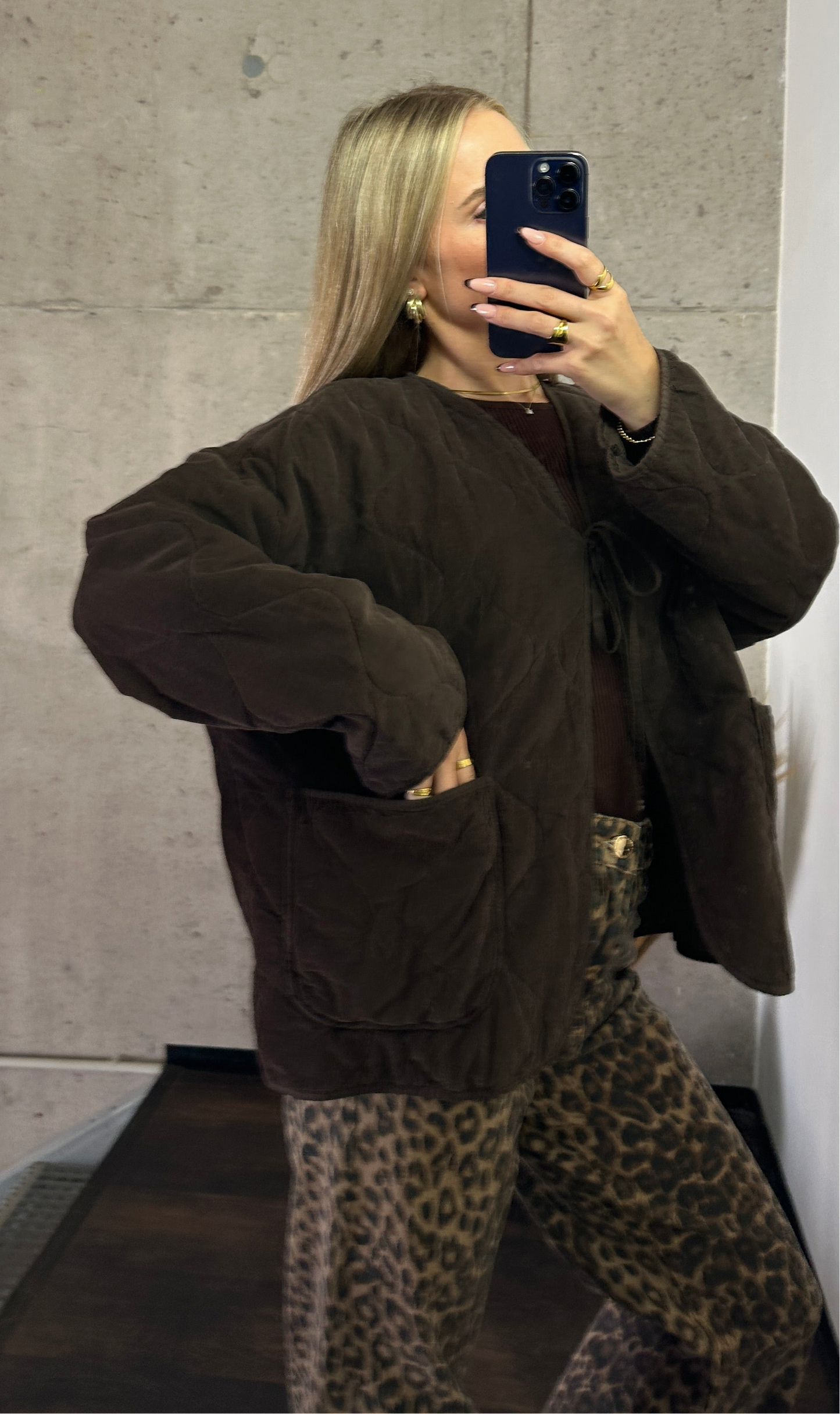 Cord Jacke Braun
