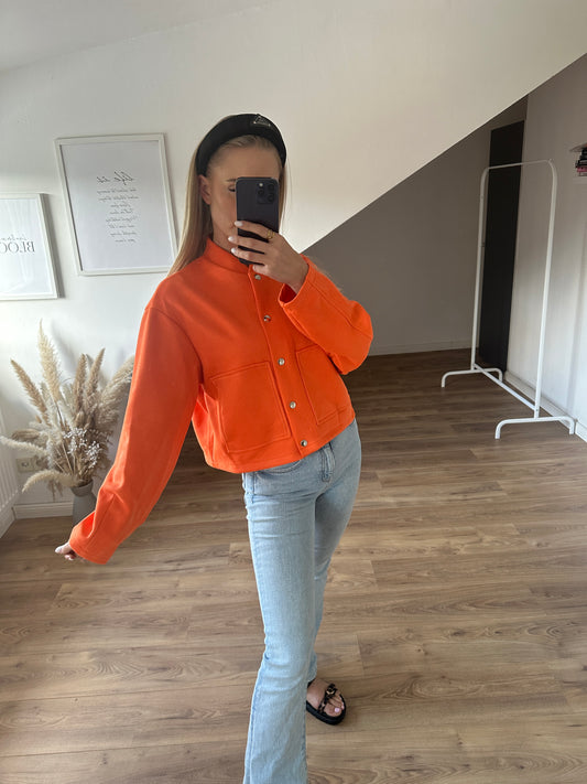 Samt Jacke Freja Orange