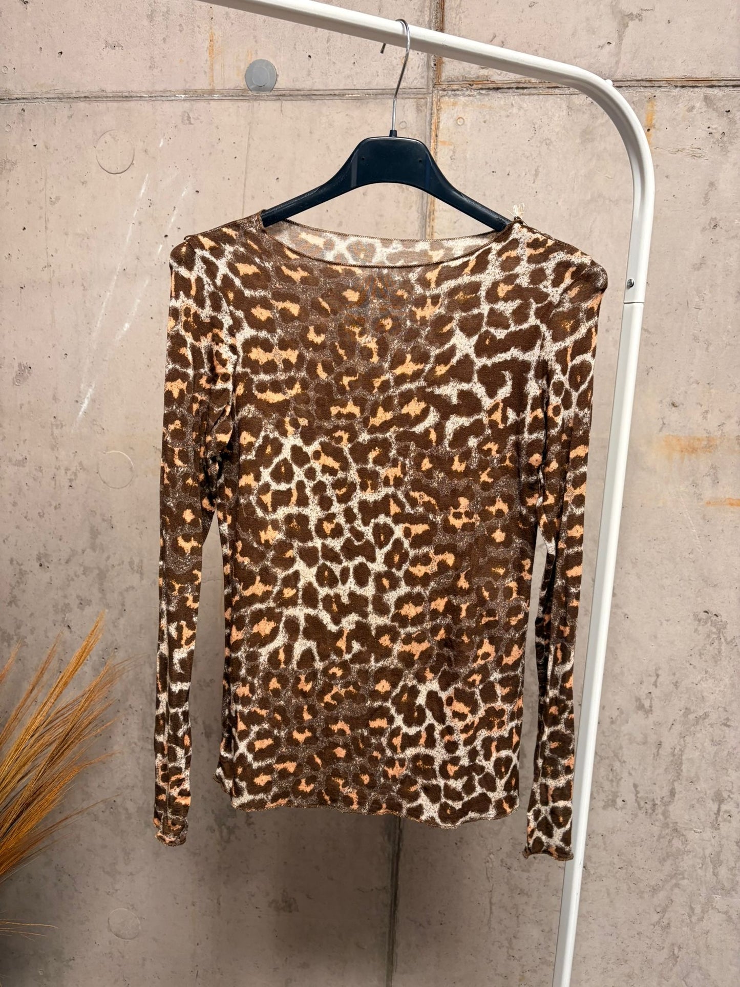Leoparden Longshirt "Tiffany" Schokobraun
