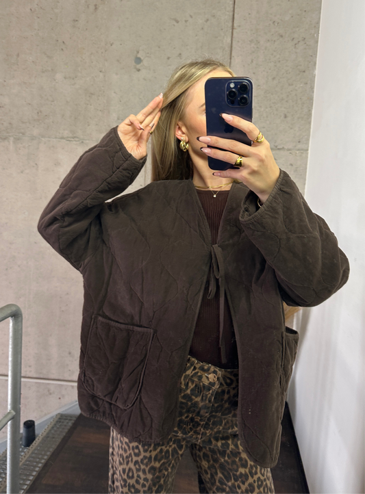Cord Jacke Braun
