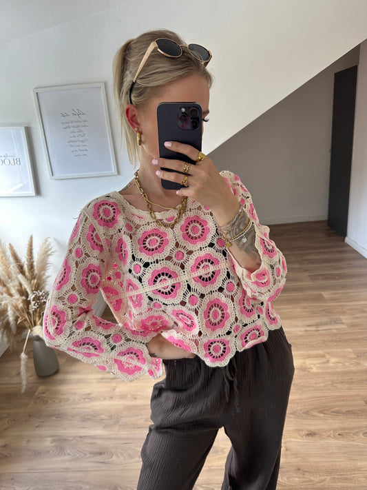 Boho Pullover Rosa 🌸