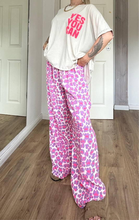 Leo Hose Pink Lila