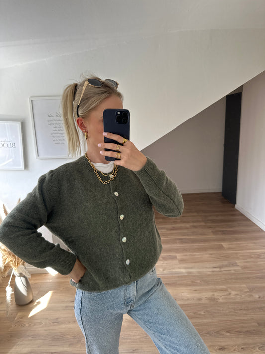 Alpaka Cardigan Khaki