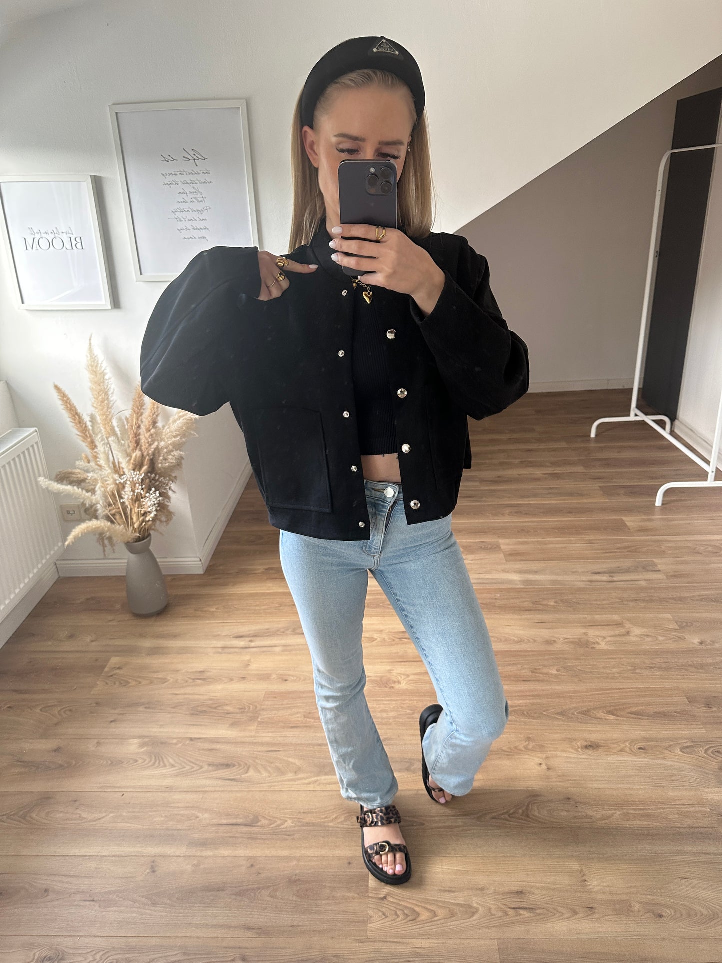 Samt Jacke Freja Mint