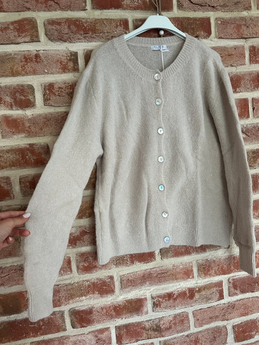 Alpaka Cardigan Beige