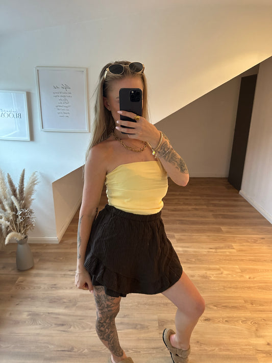 Musselin Hosenrock "Heidi" Dunkelbraun