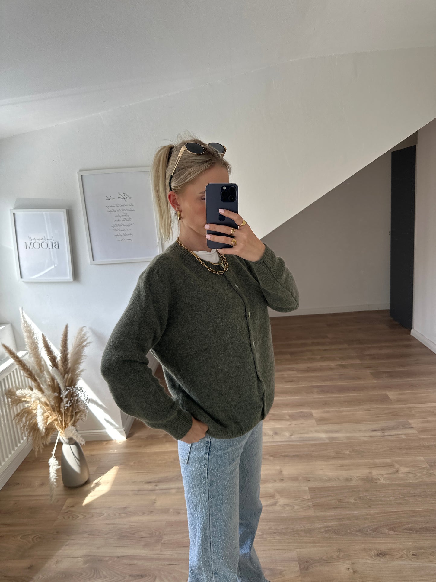 Alpaka Cardigan Khaki