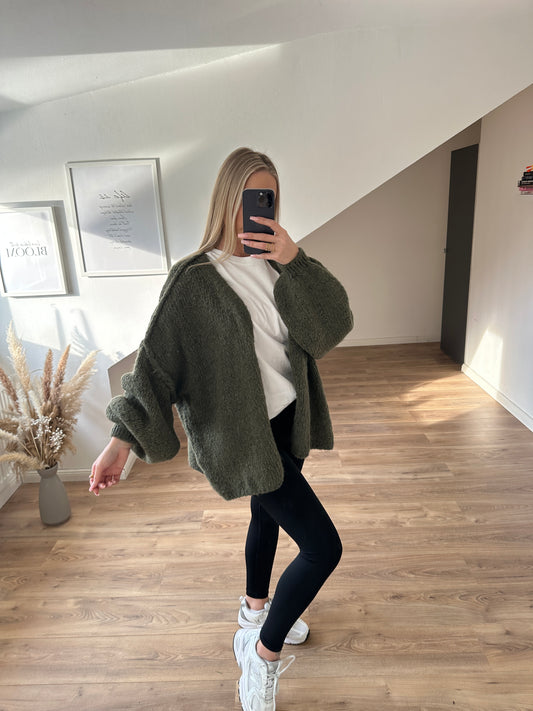 Cardigan "Nala" Dunkelgrün
