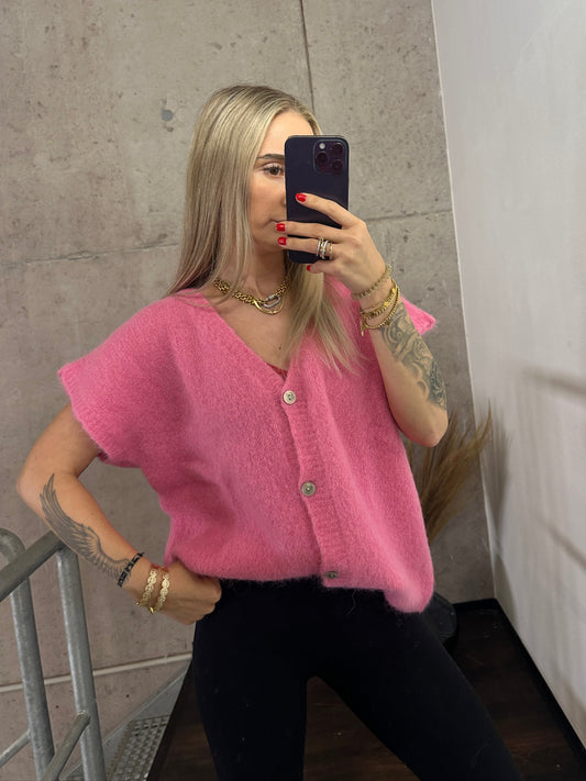 Alpaca Weste "Anni" Bubblegum