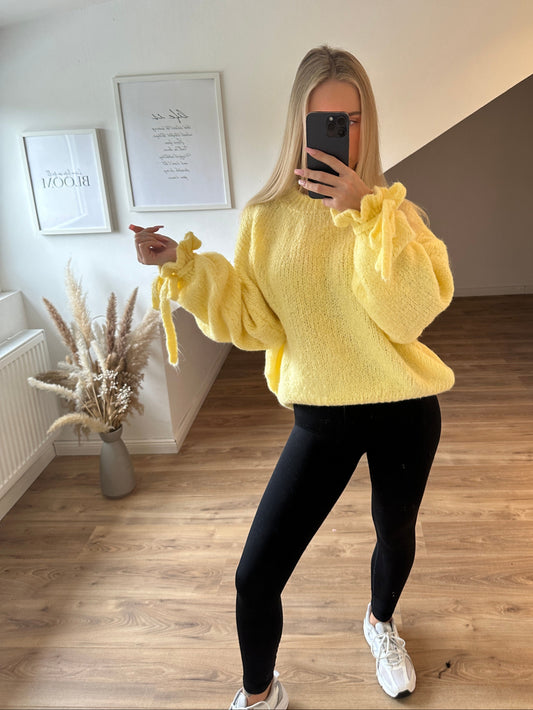 Rüschenpullover "Molly" Gelb