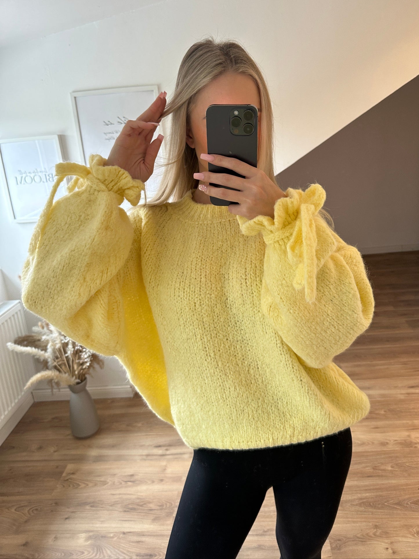 Rüschenpullover "Molly" Gelb