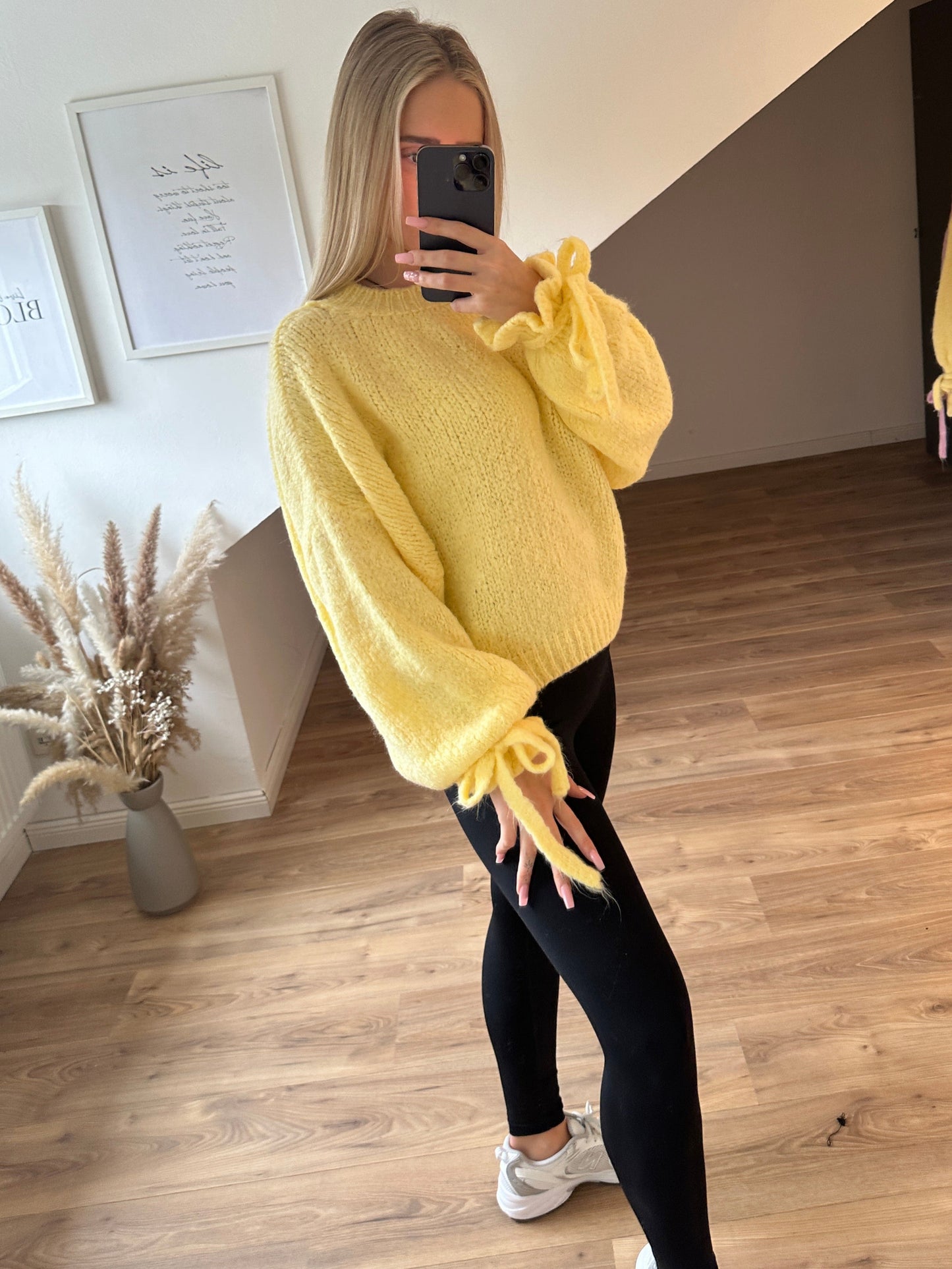 Rüschenpullover "Molly" Gelb