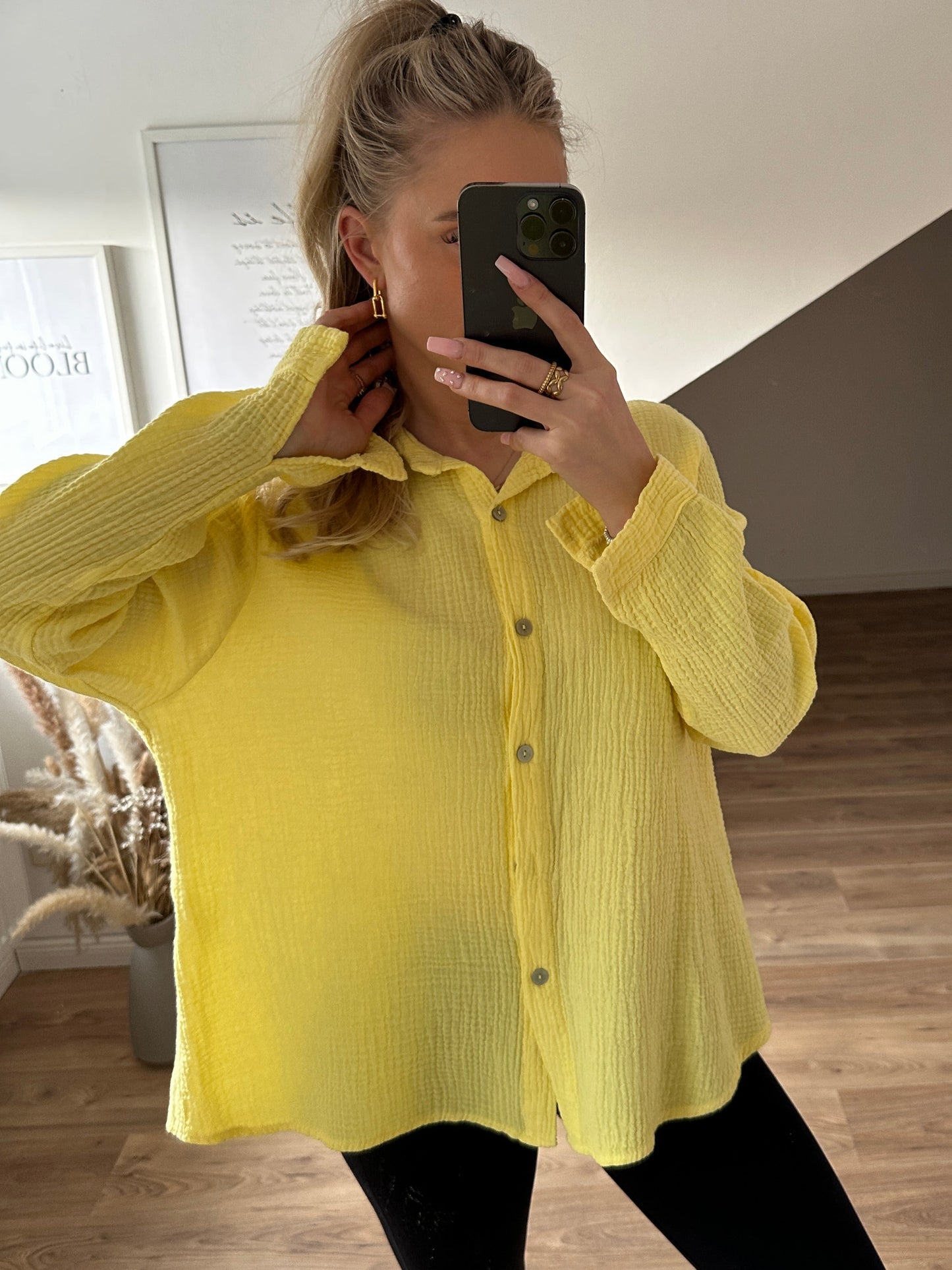 Musselin Bluse "Kiki" Orange