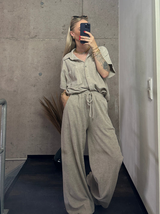 Frottee Set Lang Beige
