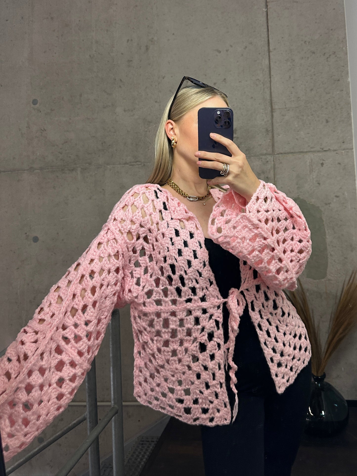 Cardigan „Strickträume“ – Handmade-Look zum Verlieben Rosa