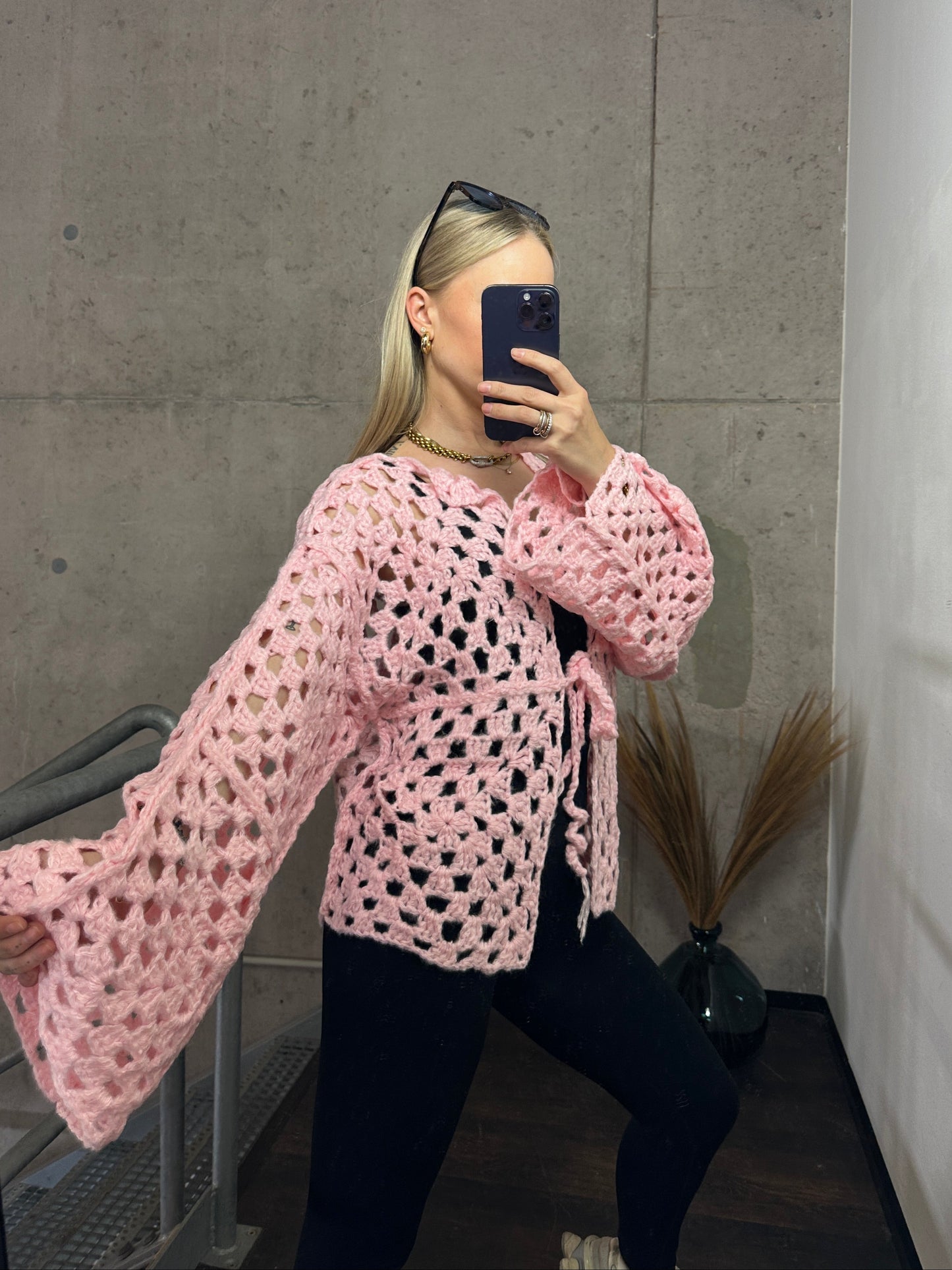 Cardigan „Strickträume“ – Handmade-Look zum Verlieben Rosa