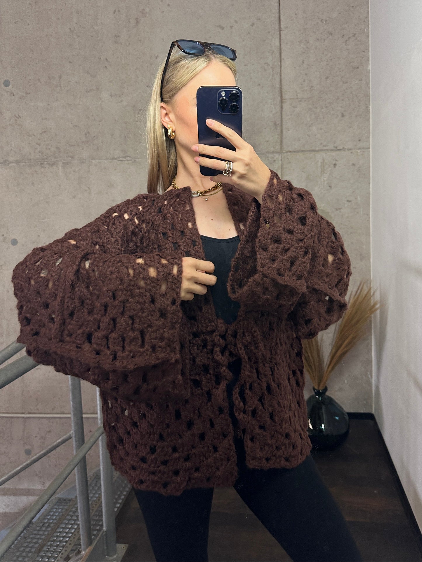 Cardigan „Strickträume“ – Handmade-Look zum Verlieben Braun