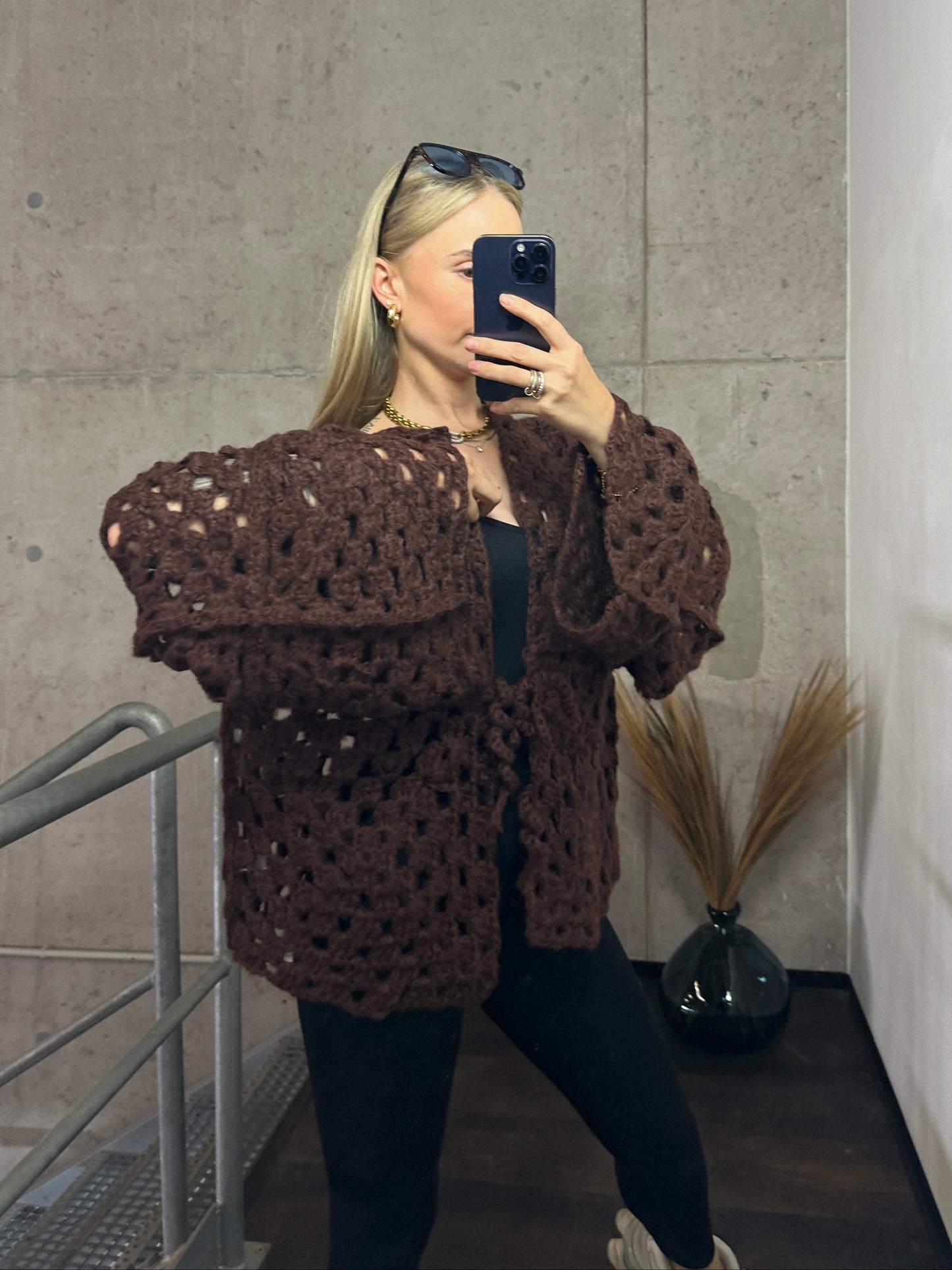 Cardigan „Strickträume“ – Handmade-Look zum Verlieben Braun