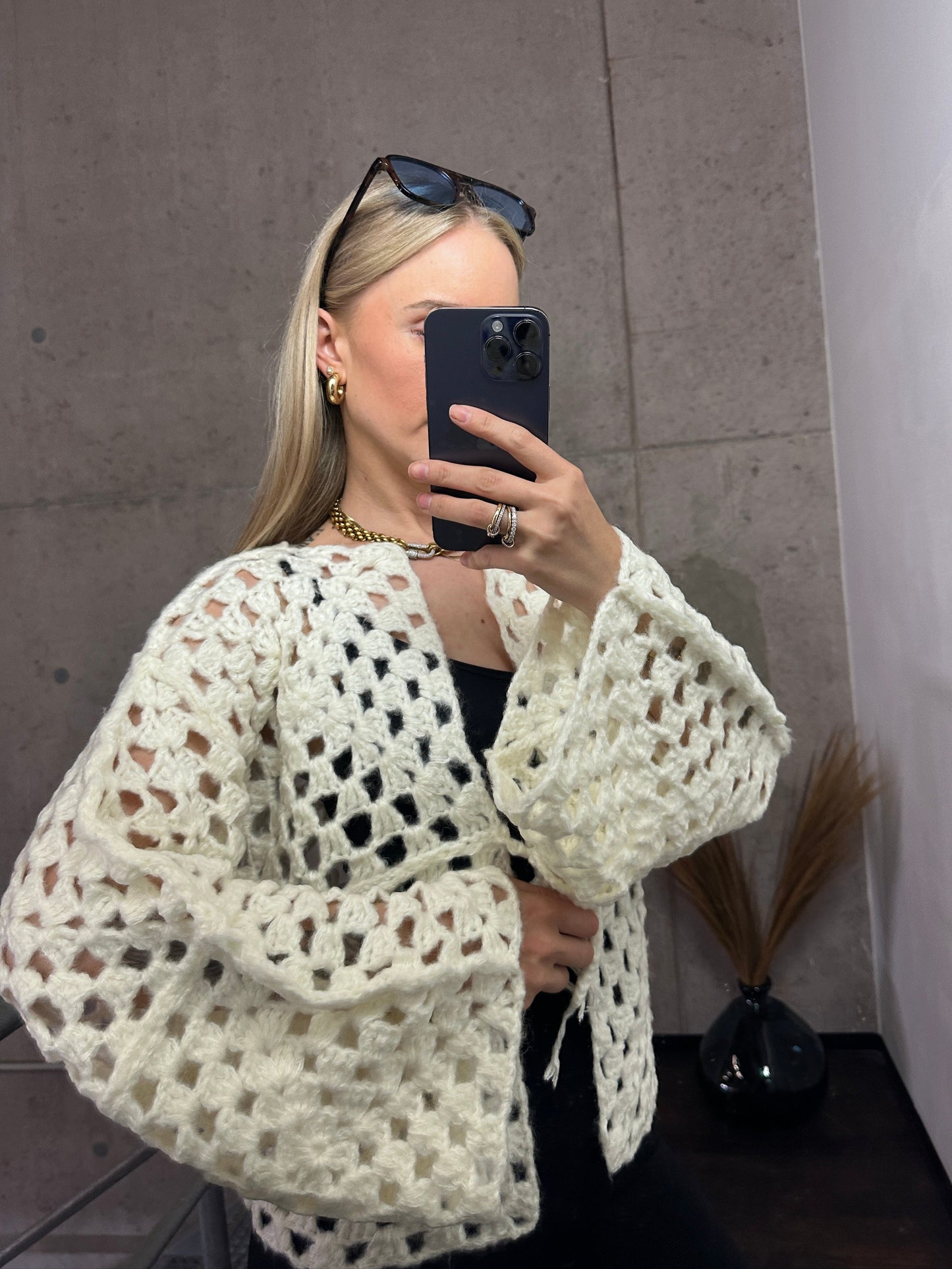 Cardigan „Strickträume“ – Handmade-Look zum Verlieben Creme