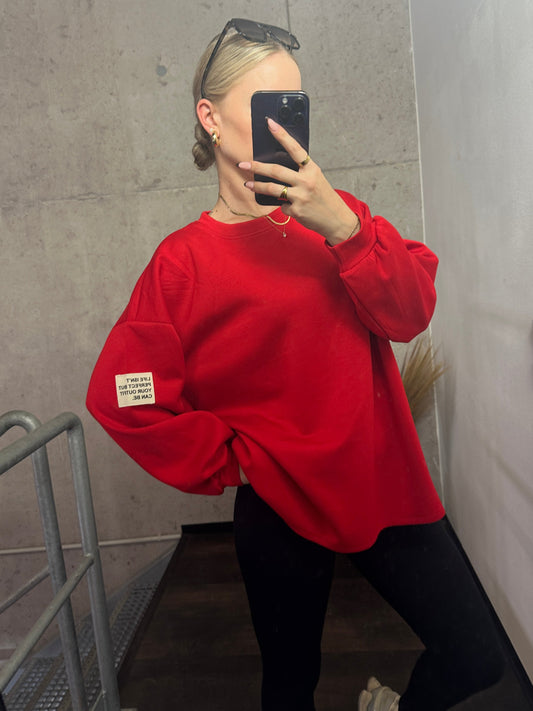 PULLOVER LIFE ISN´T PERFECT BUT YOUR OUTFIT CAN BE.Rot