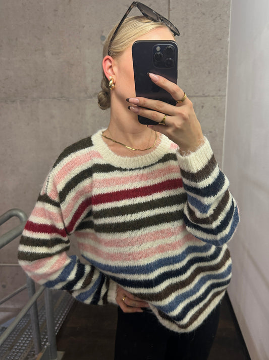Pullover “Frosty Stripes” – Cozy Chic