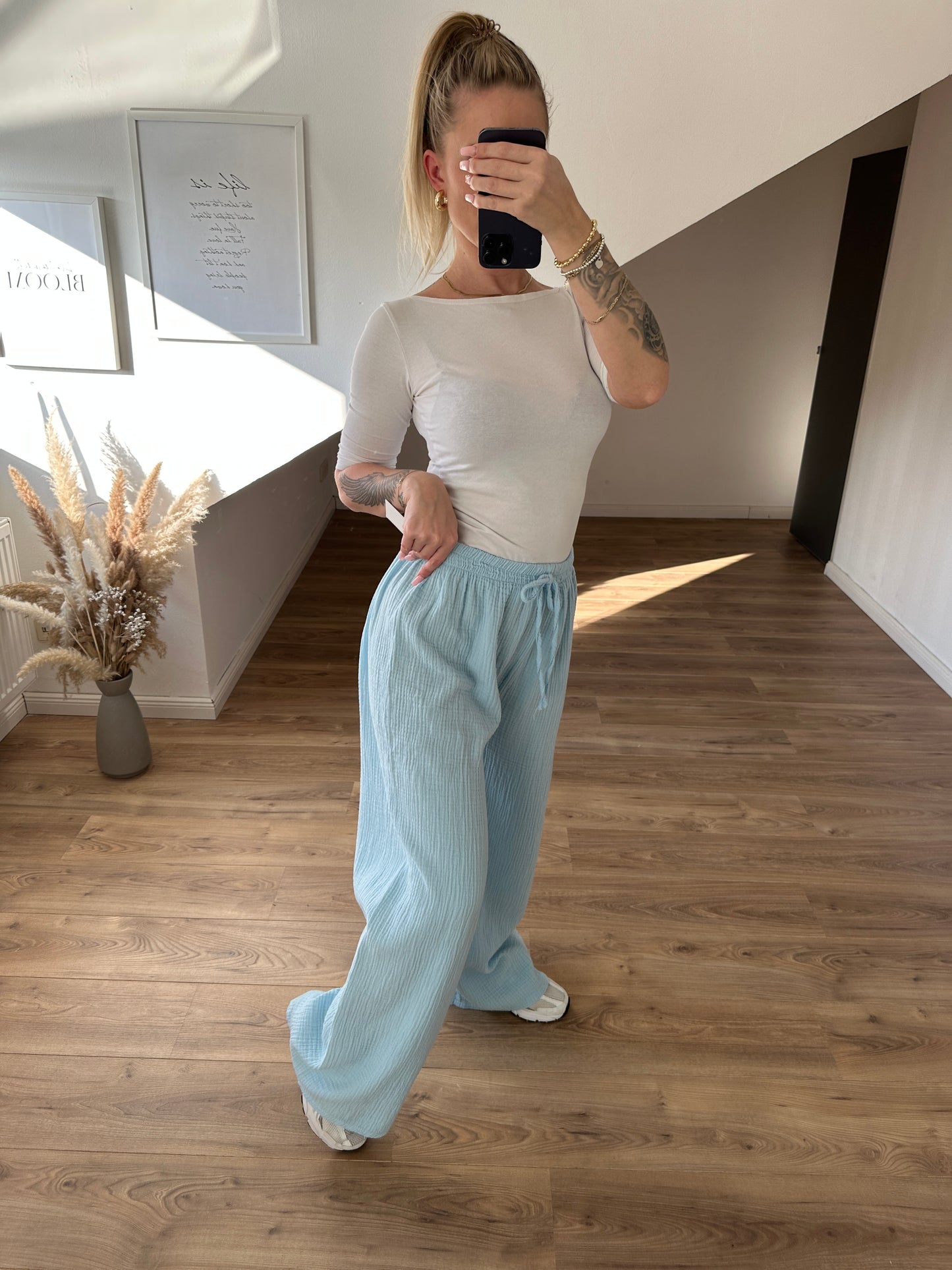 Musselin Hose "Spring" Gelb