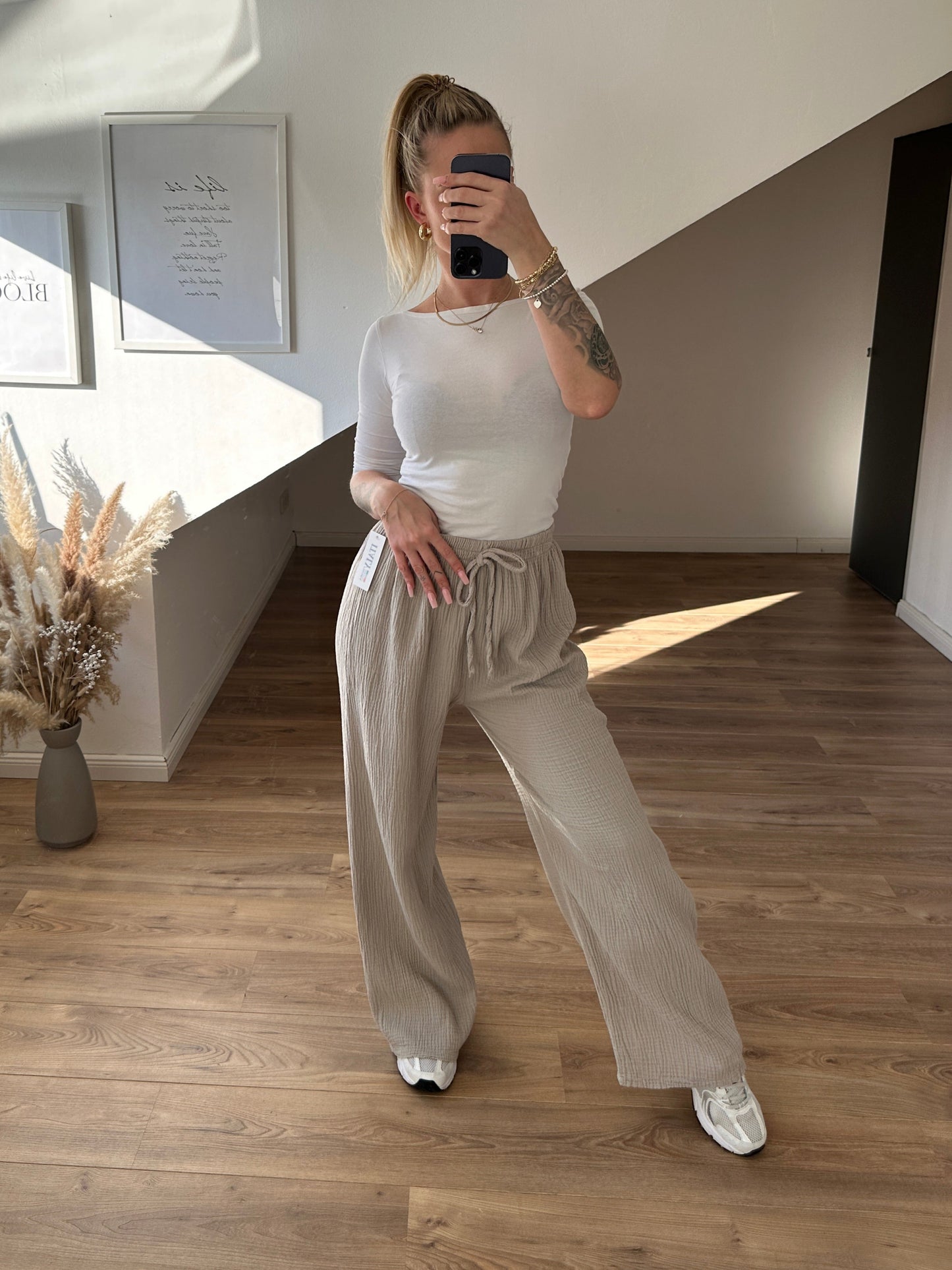 Musselin Hose "Spring" Gelb
