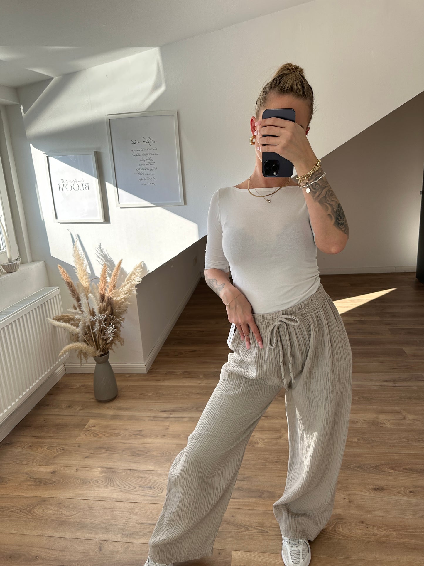 Musselin Hose "Spring" Gelb